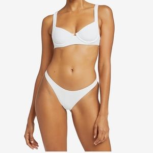 Size L/10 Bottoms • Vitamin A California High Leg Ribbed Bikini
